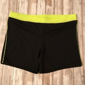 Bike Boxer Workout Swim Short. NWOT. Cute! Neon